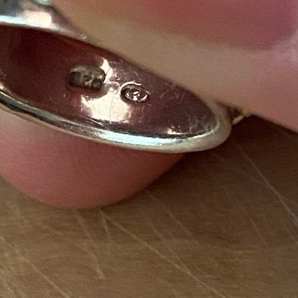 Vintage signed 925 silver ring with designs - Picture 4 of 7